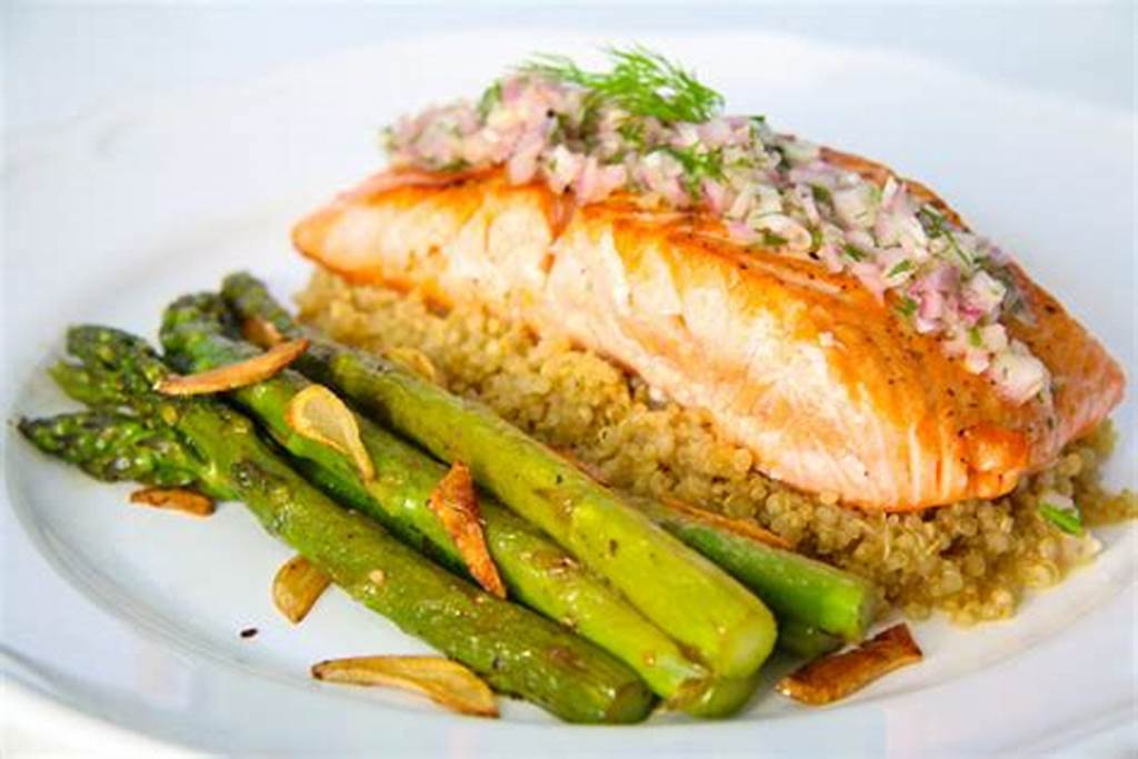 3 Pan Seared Salmon with Asparagus